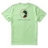 Duckhead Logo Short Sleeve Tee in Quiet Green Heather