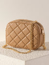 Mademoiselle Camera Bag Purse in Tan