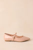 Beige Ballet Mary Jane Flats