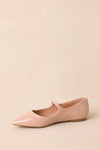 Beige Ballet Mary Jane Flats