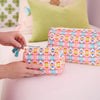 Laura Parks Sumner Pink Small Cosmetic Bag