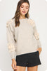 Floral Cream Sweater