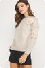 Floral Cream Sweater