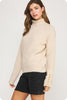 Button Sleeve Sweater