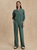 Varley The Extra Wide Leg Pant in Dark Forest