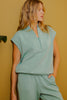 Seafoam Athleisure Set, Top