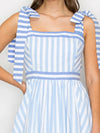 Dreamy Blue Stripe Maxi Dress