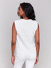 Charlie B White Sleeveless Top