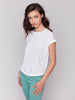 Charlie B White Sleeveless Top
