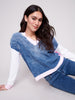 Charlie B Denim Drop Shoulder Top