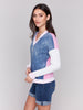 Charlie B Denim Drop Shoulder Top