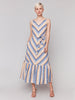 Charlie B Denim Striped Maxi Dress