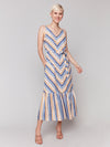 Charlie B Denim Striped Maxi Dress