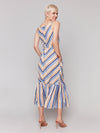 Charlie B Denim Striped Maxi Dress