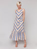 Charlie B Denim Striped Maxi Dress
