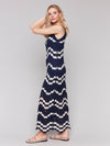 Charlie B Crochet Dress in Navy