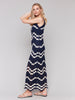 Charlie B Crochet Dress in Navy