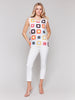Charlie B Multicolor Crochet Top