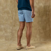 Duckhead 7 Inch Gold School Chino Short in Chambray Blue