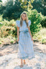 Victoria Dunn Jasmine Maxi Dress in Seafoam Trellis