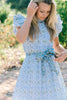 Victoria Dunn Jasmine Maxi Dress in Seafoam Trellis