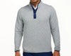 Holderness & Bourne Sullivan Pullover in Heathered Gray and Navy