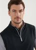 Peter Millar Galway Stretch Loop Terry Quarter-Zip Vest