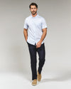 7 Diamonds Bradhurst Linen Short Sleeve Linen Shirt