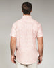 7 Diamonds Fontaine Linen Short Sleeve Shirt in Coral