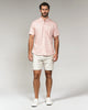 7 Diamonds Fontaine Linen Short Sleeve Shirt in Coral