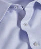 David Donahue White & Blue Herringbone Dress Shirt