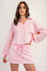 Sweet Pink Striped Set Top