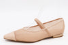 Beige Ballet Mesh Flats