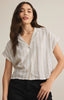 Z Supply Parallel Striped Linen Top