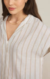 Z Supply Parallel Striped Linen Top
