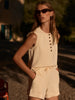 Varley Marla Button Placket Tank