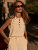 Varley Marla Button Placket Tank