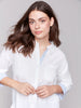 Charlie B Linen Blend Drop Shoulder Shirt