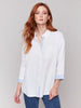 Charlie B Linen Blend Drop Shoulder Shirt