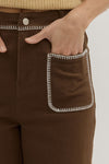Dark Java Stitched Jeans