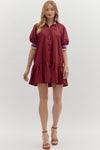 Maroon Friday Dress