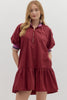 Maroon Friday Dress