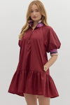 Maroon Friday Dress