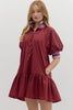 Maroon Friday Dress