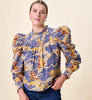 Ceobella Irina Blouse in Blue Castello