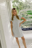 Sail to Sable Blue Tweed Shift Dress
