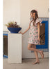 Apricot Pink Flutter Sleeve Dress