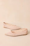 Ballet Beige Diamond Flats