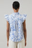 Anna Floral Ruffle Top