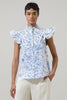 Anna Floral Ruffle Top